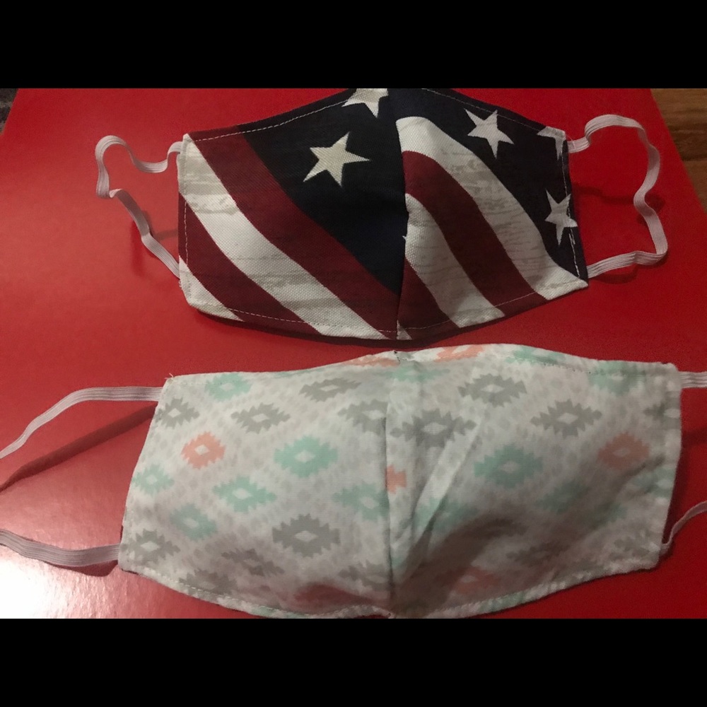American Flag masks ** REVERSIBLE**